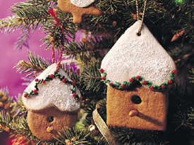 Gingerbread Birdhouse Ornaments